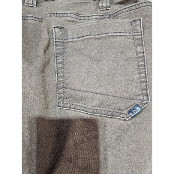 5.11 Tactical Jeans Mens 38X34 Brown Defender Flex Straight Pant - Picture 5 of 11